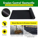 Load image into Gallery viewer, 13 ft. x 100 ft. Heavy PP Woven Weed Barrier Soil Erosion Control Geotextile Landscape Fabric 6 oz.