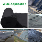 Load image into Gallery viewer, 4.9 ft. x 250 ft. Black Non Woven Geotextile Weed Barrier Landscape Fabric Erosion Control 4.5 oz.
